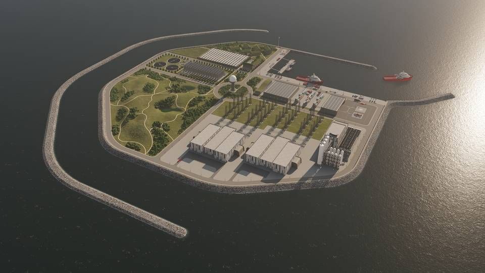 Sådan kan øen i Nordsøen ifølge Vindø-konsortiet komme til at se ud. | Foto: PR VIndø