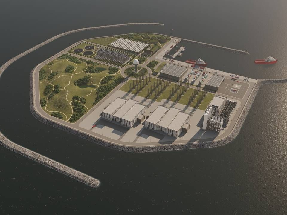Sådan kan øen i Nordsøen ifølge Vindø-konsortiet komme til at se ud. | Foto: PR VIndø