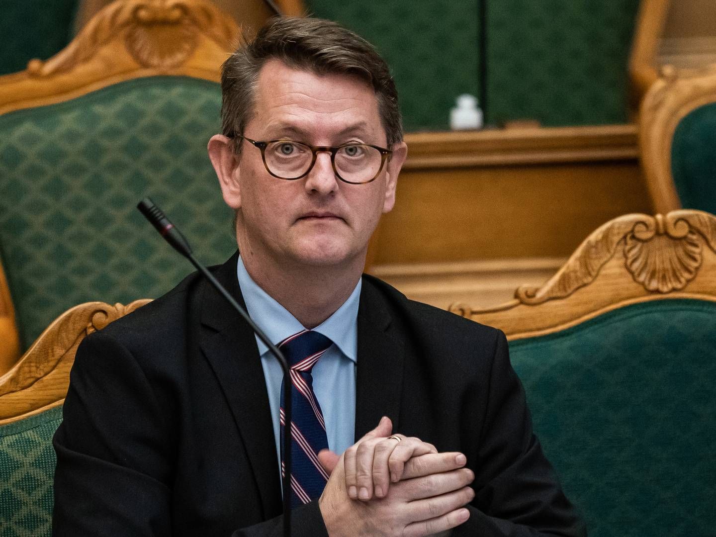 Erhvervsordfører Torsten Schack Pedersen (V) vil øge kompensationen til selvstændige. | Foto: Emil Helms/Ritzau Scanpix