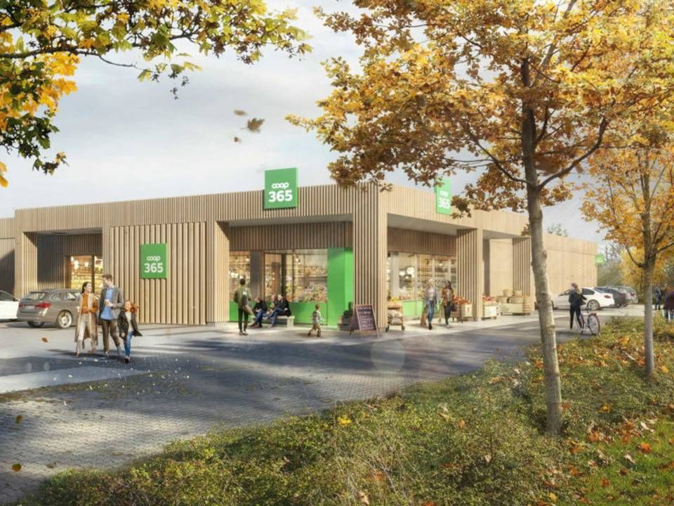 Den nye Coop-butik forventes klar i starten af 2022. | Foto: PR / Coop