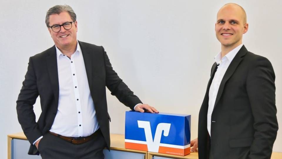 Horst Amon (l) und Andreas Heilmann bilden den Vorstand der Raiffeisenbank Seebachgrund.