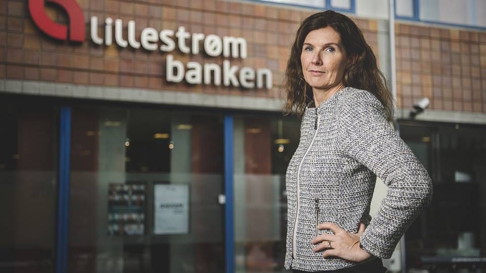 Siri Berggreen, adm. banksjef i LillestrømBanken, håper på sterkt engasjement fra kundene i 2021. | Foto: Benjamin A. Ward
