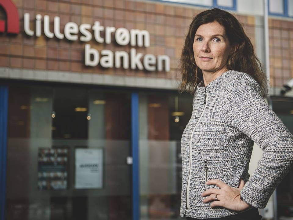 Siri Berggreen, adm. banksjef i Lillestrømbanken. | Foto: Benjamin A. Ward