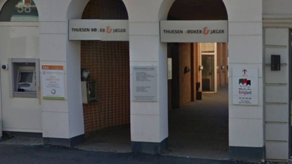 Partnerkredsen er med et snuptag næsten halveret i advokatfirmaet Thuesen Bødker & Jæger, der holder til på Kongensgade i Esbjerg. | Foto: Google Maps