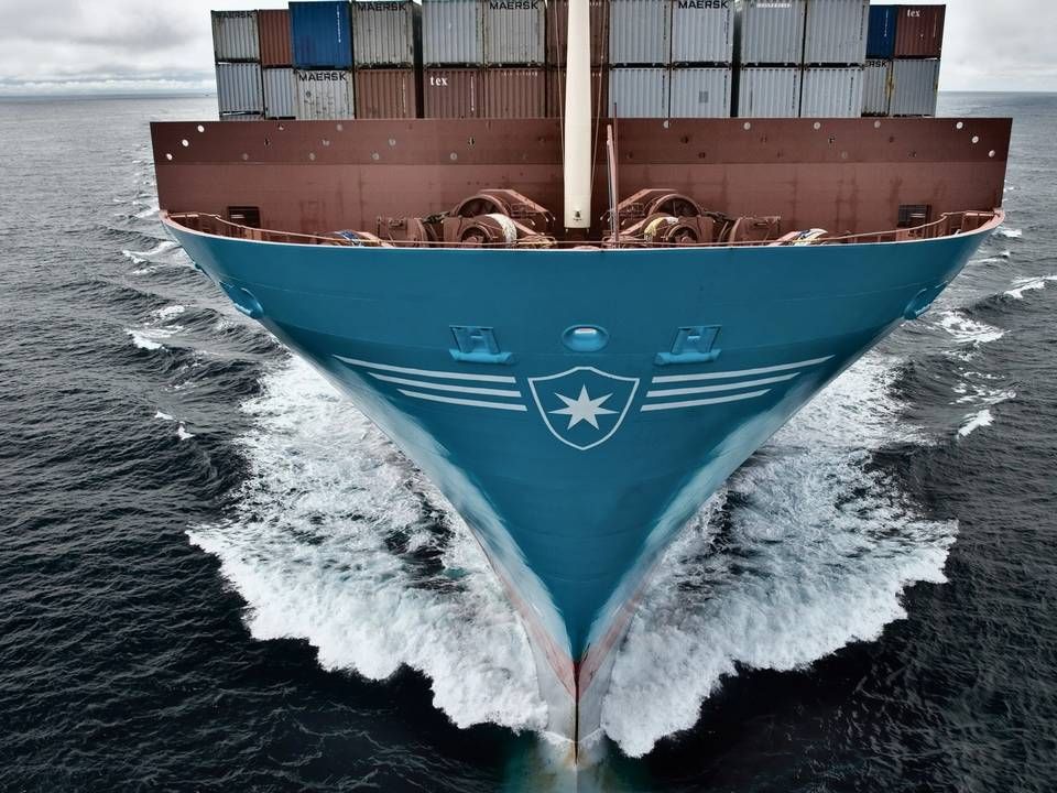 Nutidens containerskibe sejler primært på traditionelle olietyper. | Foto: PR/Maersk