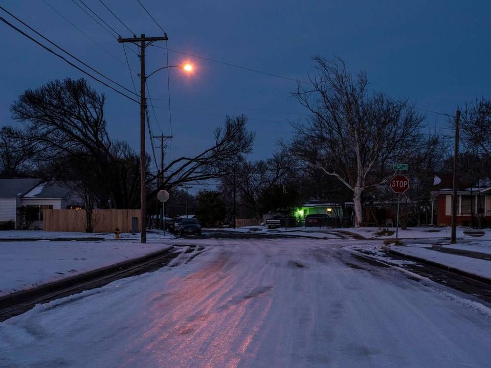Det hårde vintervejr har medført omfattende strømafbrydelser i den amerikanske delstat Texas. | Foto: MATTHEW BUSCH/AFP / AFP