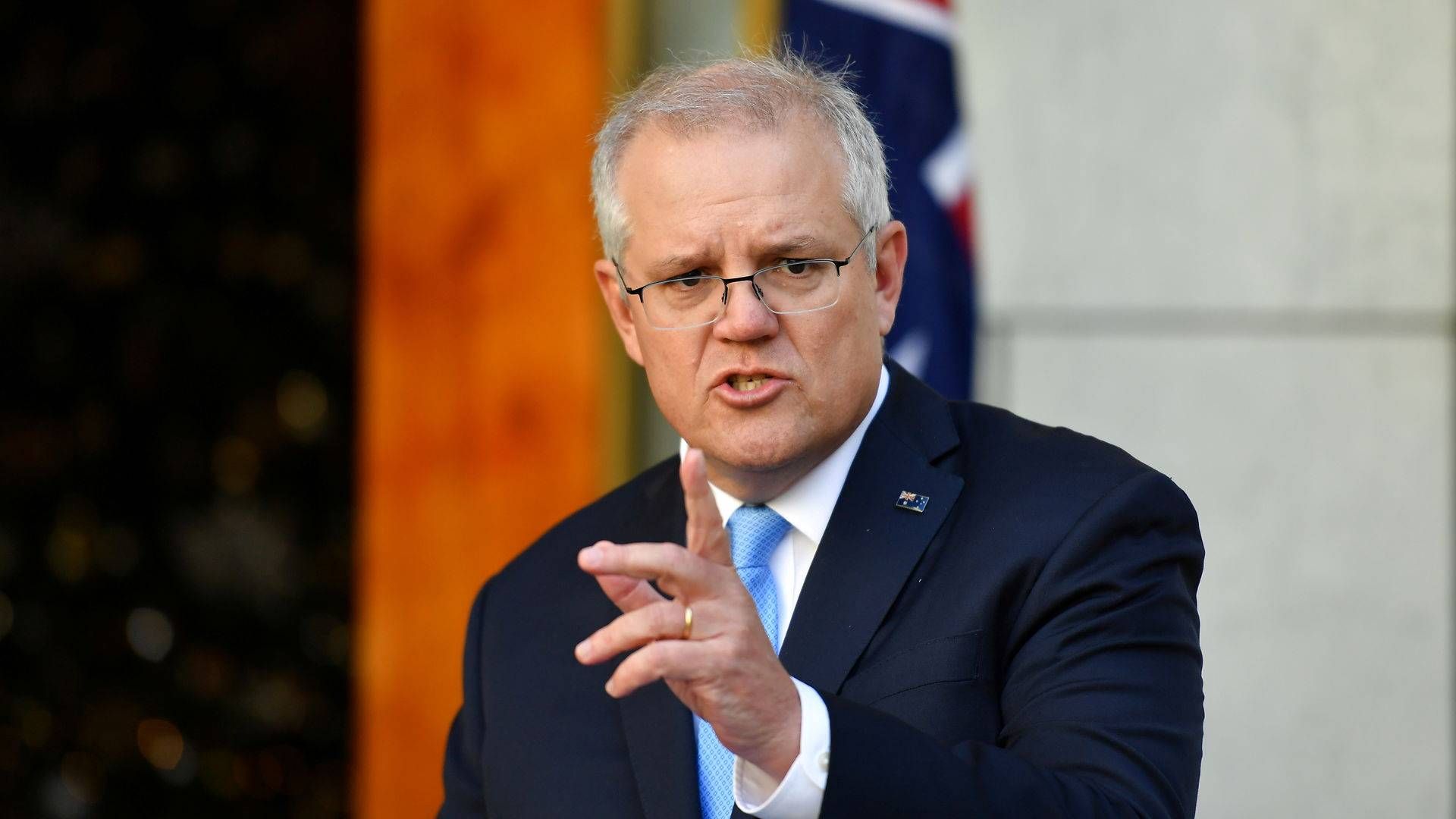 Scott Morrison, premierminister, Australien. | Foto: Stringer/Reuters/Ritzau Scanpix