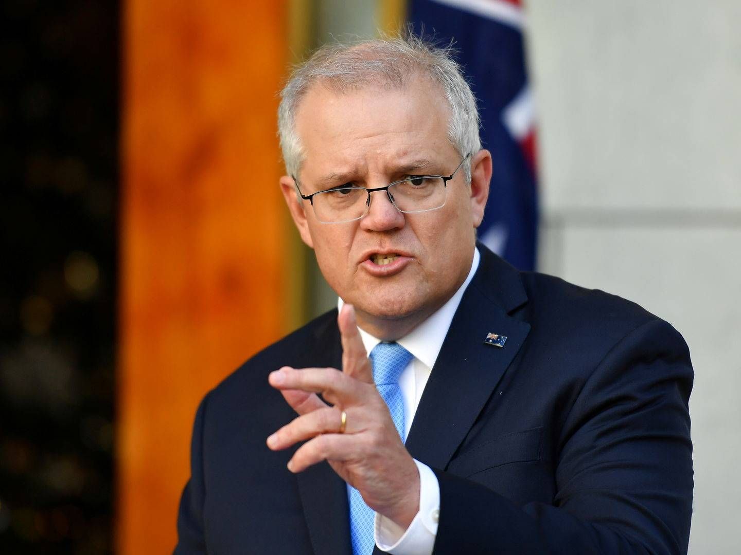 Scott Morrison, premierminister, Australien. | Foto: Stringer/Reuters/Ritzau Scanpix