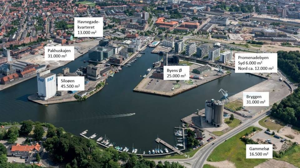 Odense er en af de kommuner, der i disse år byudvikler i havneområdet med fuld eller delvis finansiering fra investorer. | Foto: Odense Kommune