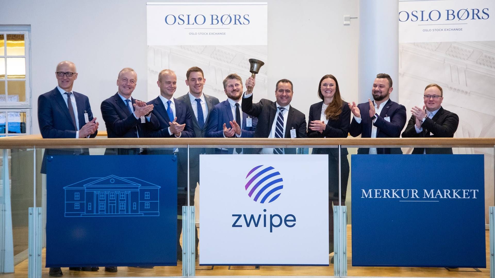 Bjellesermoni for Zwipe AS på Oslo børs tilbake i 2019. | Foto: Thomas Brun / NTB