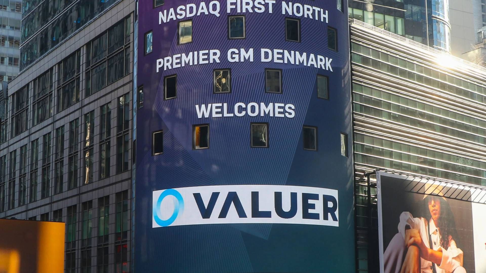 Nasdaqs velkomst ved børsnoteringen af Valuer. | Foto: Nasdaq/PR