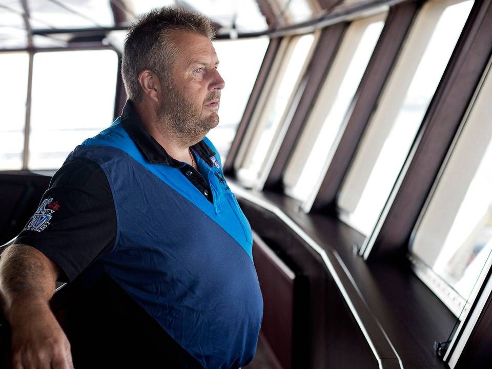 Henning Kjeldsen i den store fiskekutter Gitte Henning tilbage i 2014. | Foto: Betina Garcia/Ritzau Scanpix