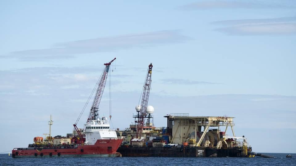 Rørlægningsarbejde ved etablering af Nord Stream 2 | Foto: Peter Hove Olesen