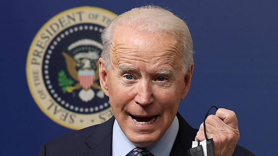 USA er slået ind på en ny politisk kurs med Joe Biden i Det Hvide Hus. På et punkt er Joe Biden dog enig med sin forgænger: Nord Stream 2 er en dårlig idé. | Foto: JONATHAN ERNST/REUTERS / X90178