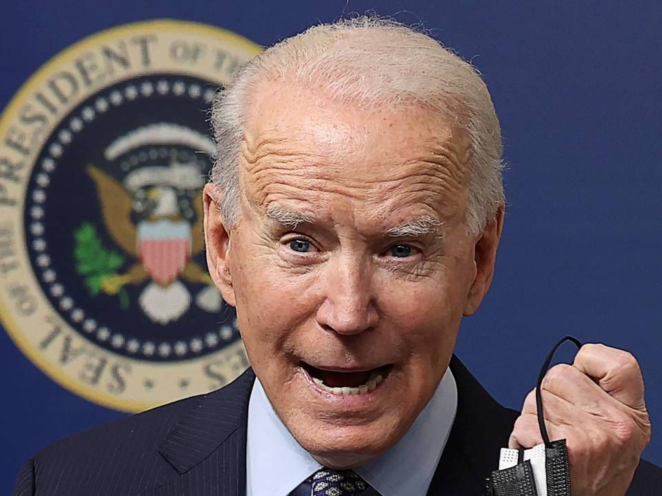 USA er slået ind på en ny politisk kurs med Joe Biden i Det Hvide Hus. På et punkt er Joe Biden dog enig med sin forgænger: Nord Stream 2 er en dårlig idé. | Foto: JONATHAN ERNST/REUTERS / X90178