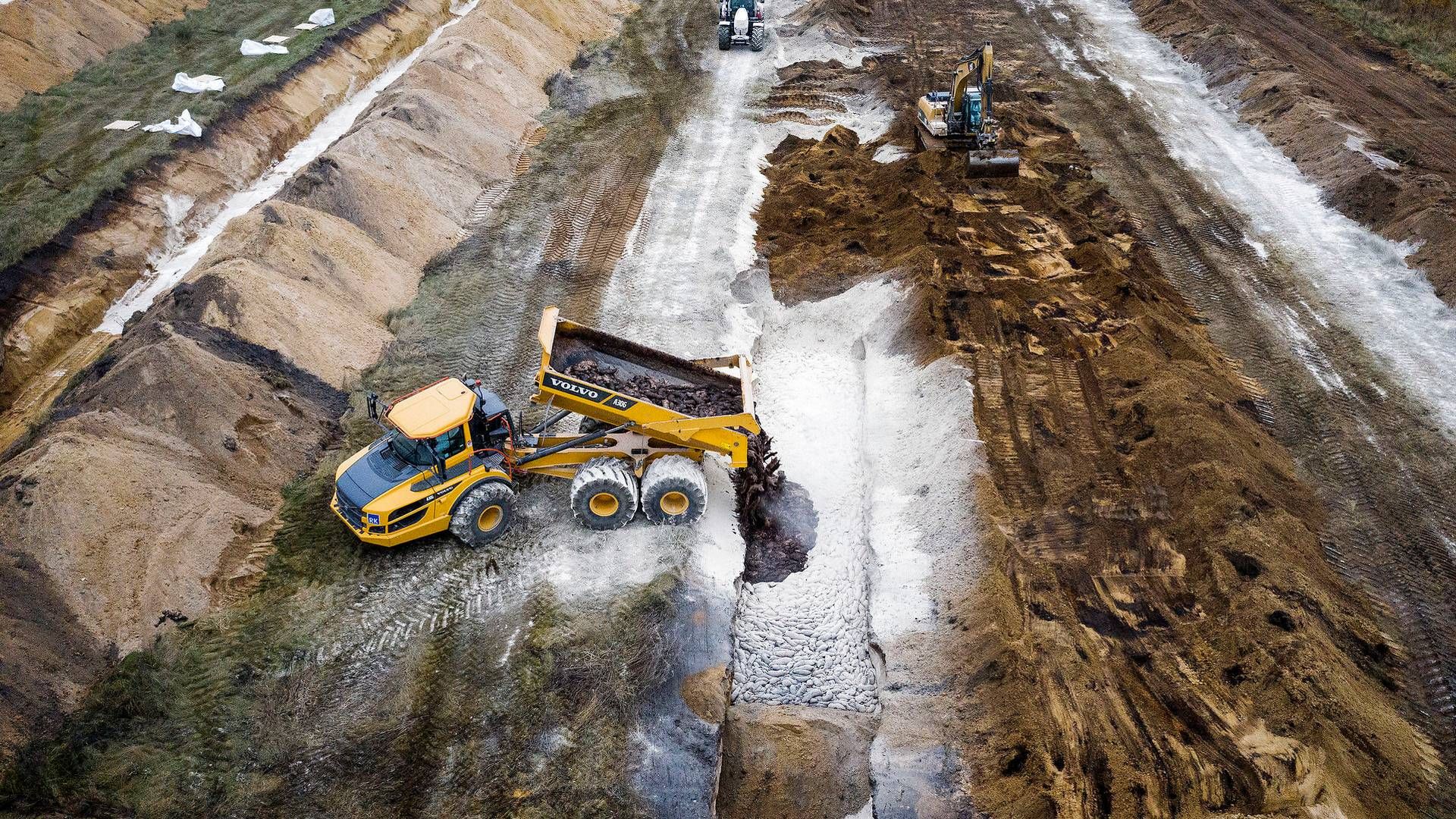 Massegrave i Midt- og Vestjylland blev gravet til de millioner af mink, der blev afvlivet i 2020. | Foto: Casper Dalhoff/Ritzau Scanpix