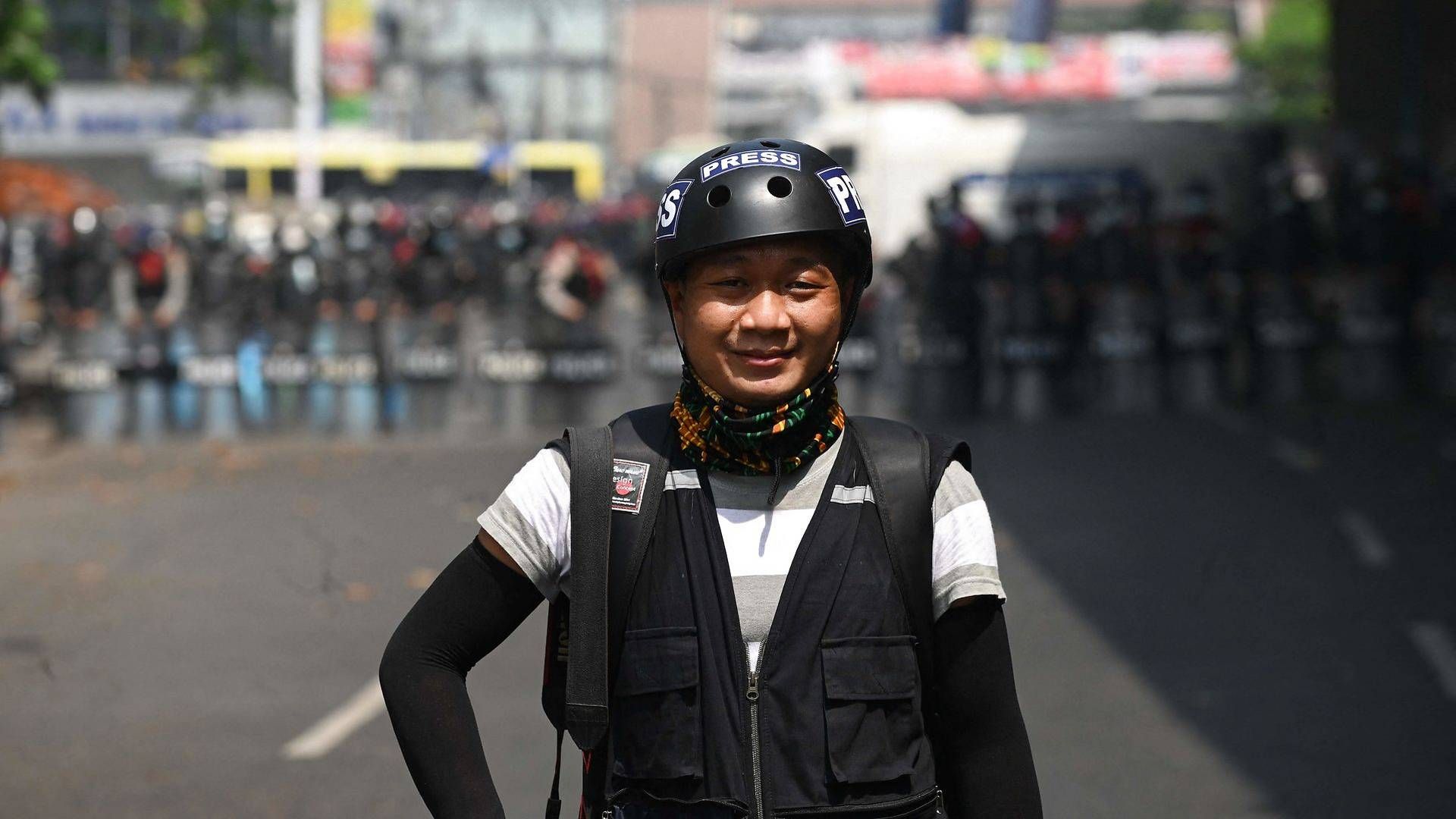 Thein Zaw, der arbejder for AP, er blandt de anholdre pressefolk. | Foto: AFP/Ritzau Scanpix