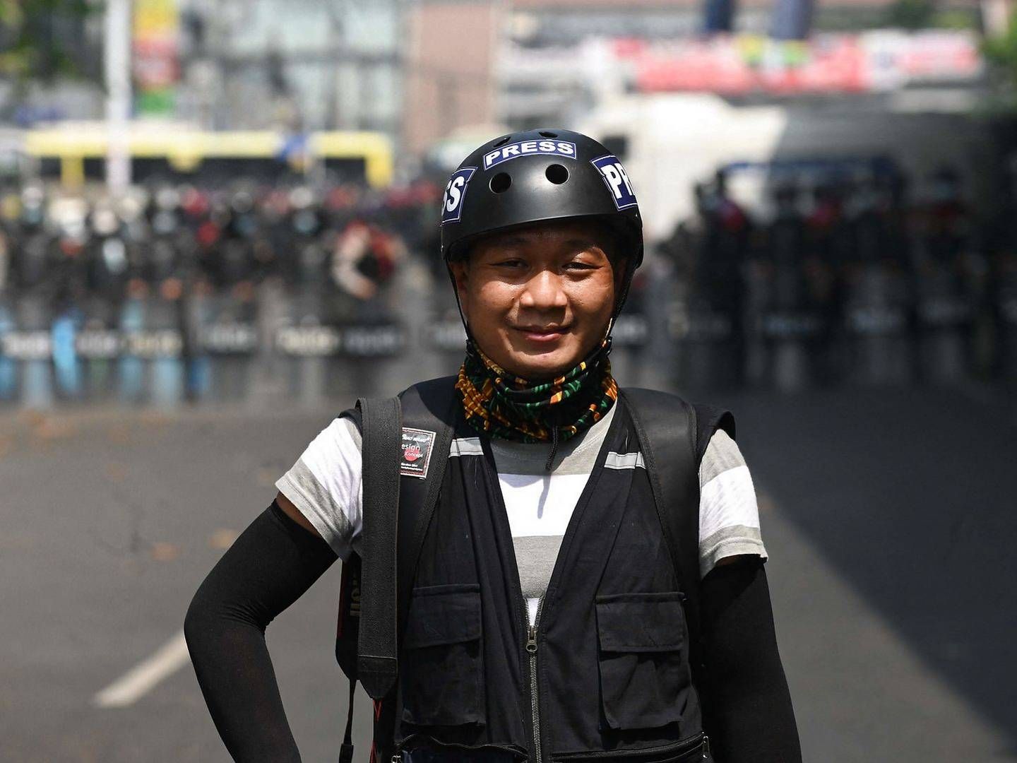 Thein Zaw, der arbejder for AP, er blandt de anholdre pressefolk. | Foto: AFP/Ritzau Scanpix