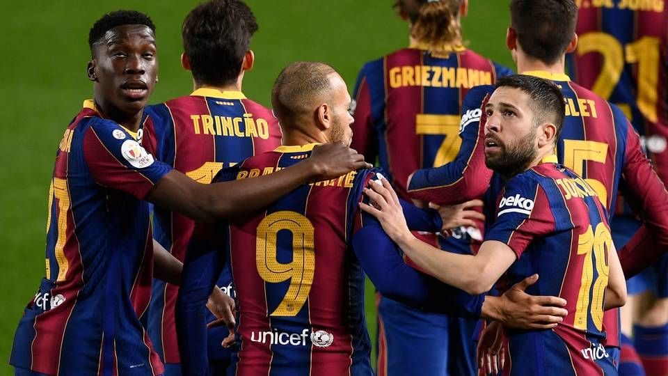 Danske Martin Braithwaite blev pokalhelt, da han onsdag scorede Barcelonas afgørende mål til 3-0 mod Sevilla. | Foto: JOSEP LAGO/AFP / AFP
