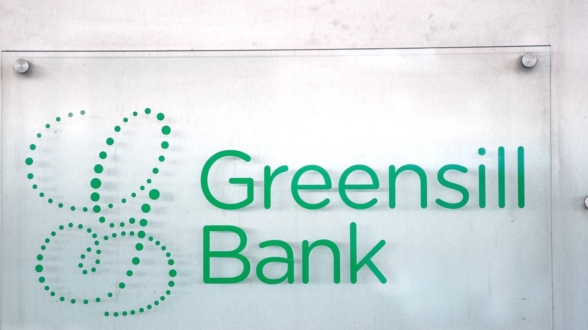 Logo der Greensill Bank. | Foto: picture alliance/dpa | Sina Schuldt