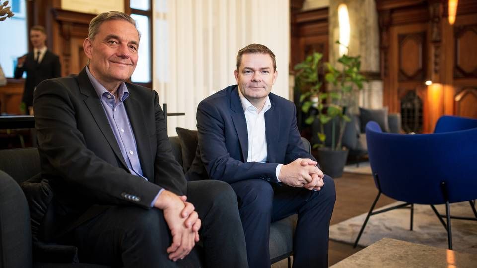 Stifterne af N2F, Peter Sandberg, tv., og Frank Lyhne. | Foto: N2F