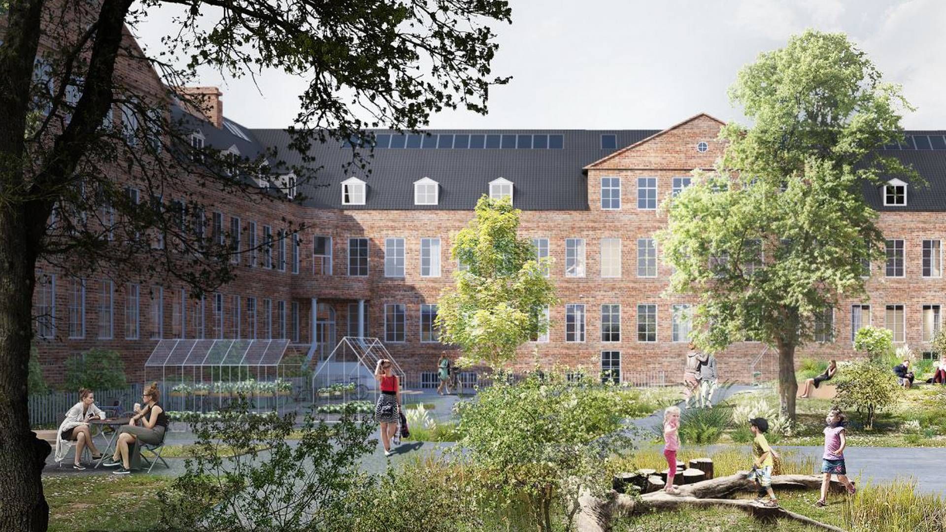 Visualisering af boligprojektet Gråbrødre Hus i det centrale Roskilde. | Foto: KHR Architecture