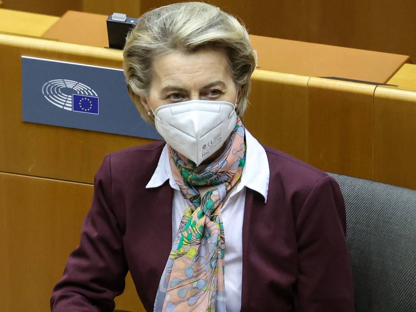 Ursula von der Leyen har meddelt, at der i marts kommer flere vaccinedoser end forventet. | Foto: ARIS OIKONOMOU/AFP / AFP