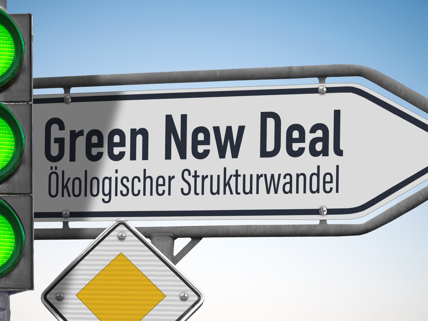 Schild mit "Green New deal" (Symbolbild) | Foto: colourbox.com
