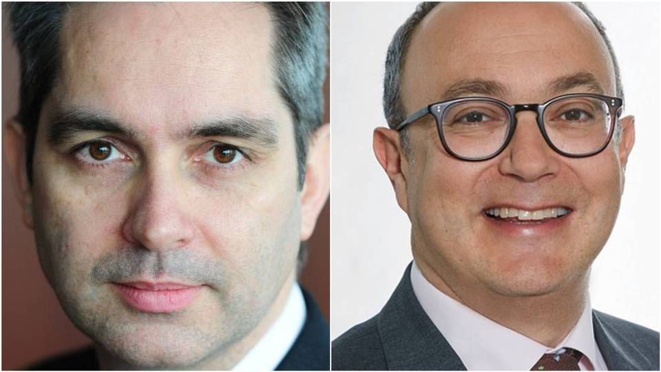 Patrick Liedtke, head of BlackRock Inc.’s financial institutions group for Europe, Middle East and Africa and David Newman, the chief investment officer for global high yield at Allianz Global Investors, | Photo: PR / BlackRock & Allianz Global Investors
