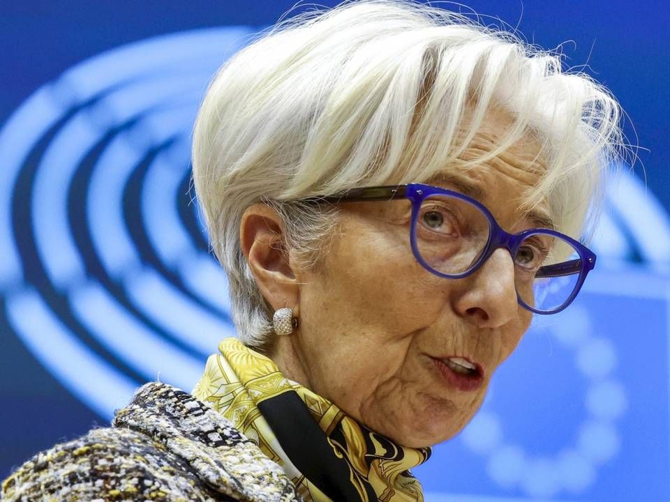EZB-Präsidentin Christine Lagarde Anfang Februar im Europäischen Parlament. | Foto: picture alliance / ASSOCIATED PRESS | Olivier Matthys