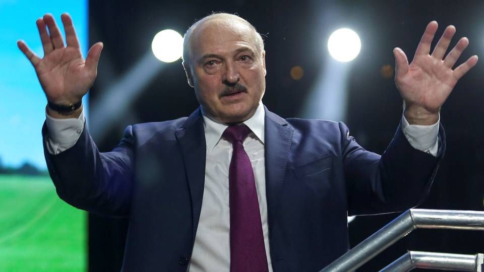 Den hviderussiske præsident Aleksandr Lukasjenko - også kendt som Europas sidste diktator. | Foto: Tut.by/Reuters/Ritzau Scanpix