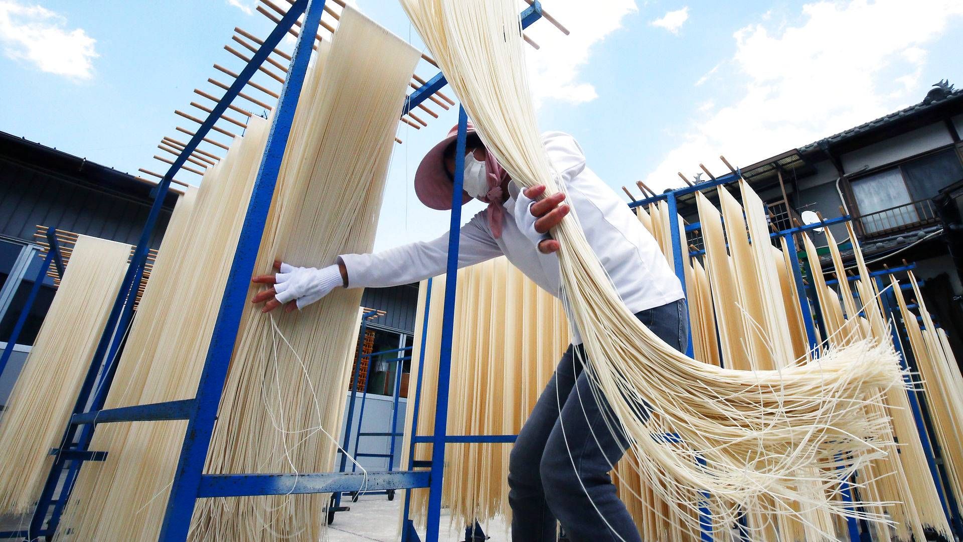 Den lyse hvedesort, Kina køber stort ind af, bruges blandt andet særligt til produktion af nudler. | Foto: Katsumi Tanaka/AP/Ritzau Scanpix