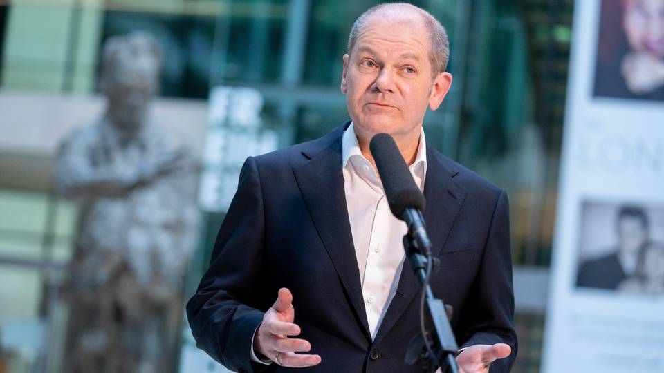 Olaf Scholz, Bundesminister der Finanzen und SPD-Kanzlerkandidat, bei der Vorstellung des Wahlprogramms der Partei für die Bundestagswahl am 1. März | Foto: picture alliance/dpa | Kay Nietfeld