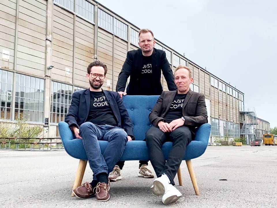 Direktionen i IT Minds består af Morten A. Christensen, Kristian W. Larsen og Jonas Vognsen. | Foto: IT Minds PR