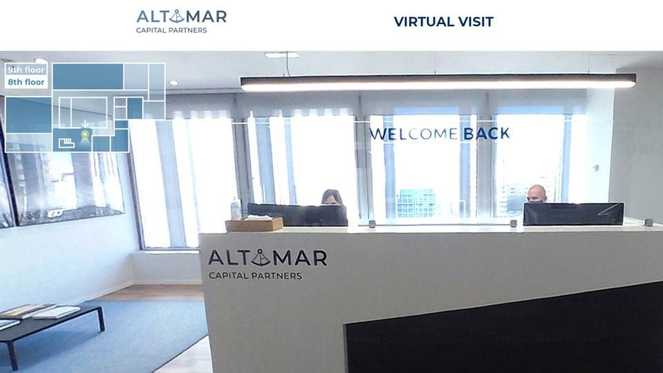 Screenshot from Altamar Capital Partners' virtual reception | Photo: Screen Dump