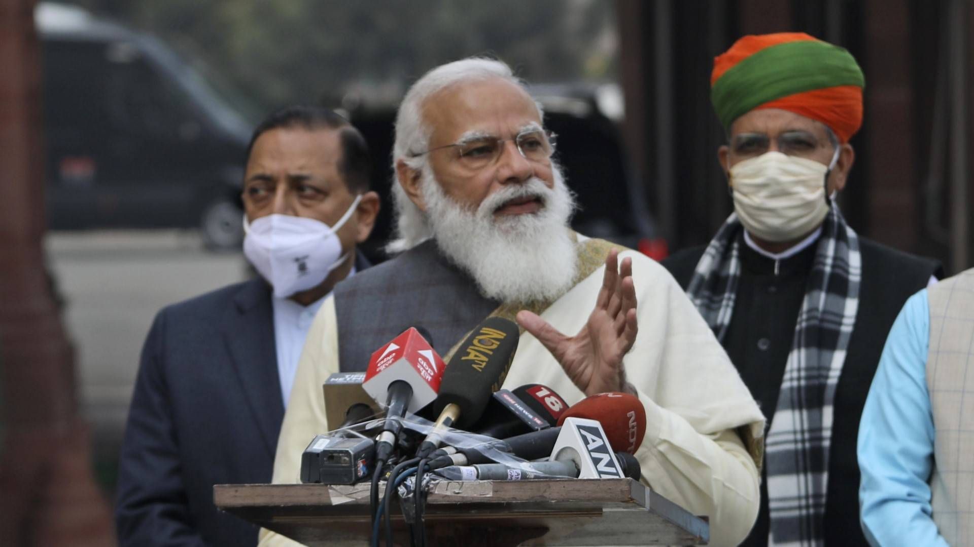 Indias statsminister Narendra Modi vil forby kryptovaluta inntil landet har fått på plass et rammeverk for en offisiell digital valuta. | Foto: NTB/AP Photo/Manish Swarup