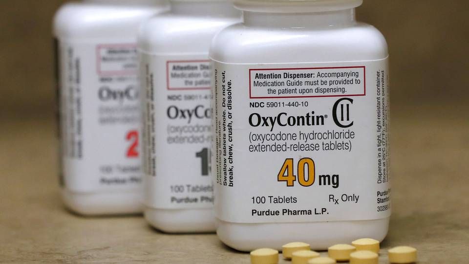 Skandalen med Oxycontin har bredt sig over hele USA og har i de senere år medført masser af protester og et hav af salgsanlæg mod selskabet Purdue Pharma. | Foto: George Frey/Reuters/Ritzau Scanpix