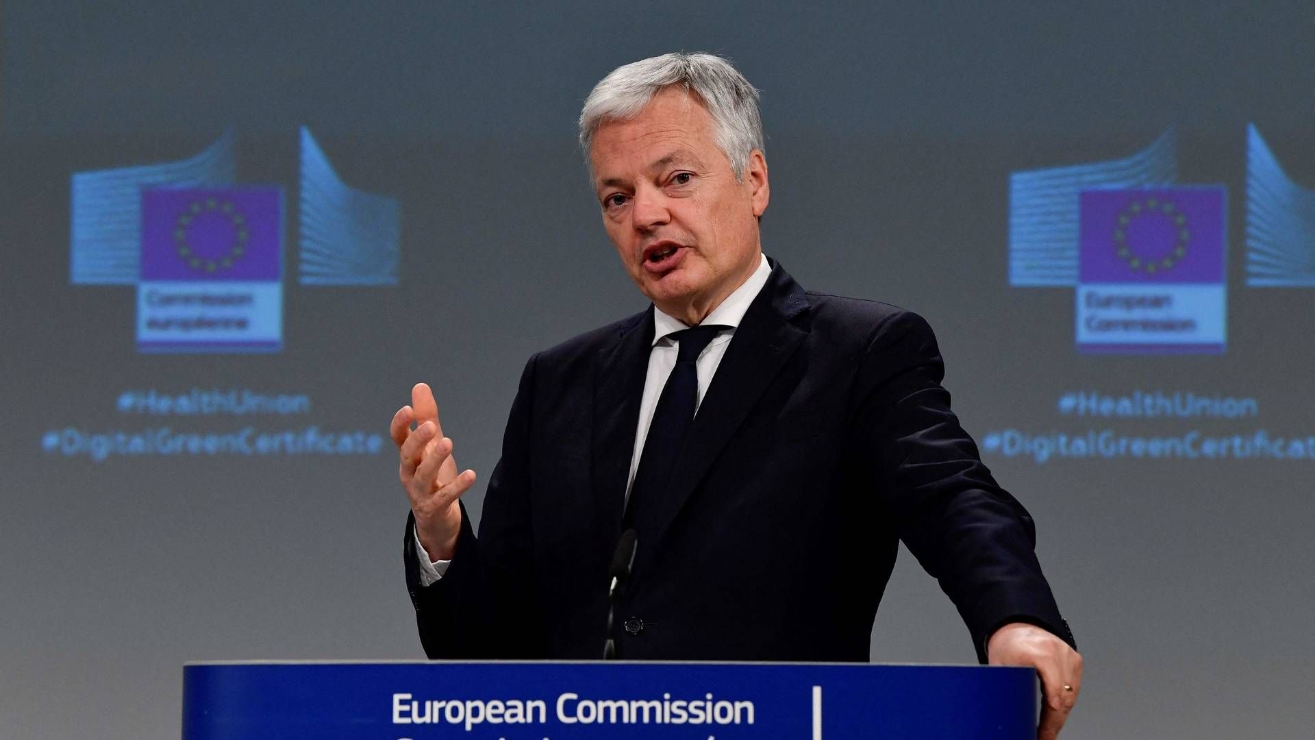 EU's retskommissær Didier Reynders. | Foto: JOHN THYS/AFP / POOL