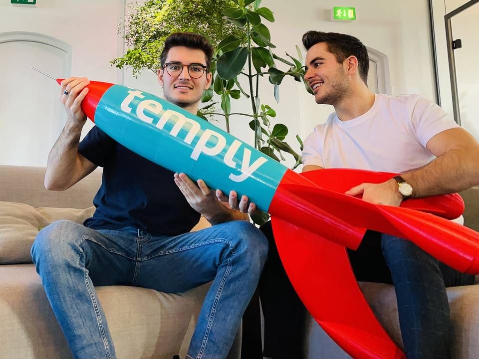 Mathias Hedelund (tv.) og Frederik Hedelund står sammen bag den digitale vikarplatform Temply. | Foto: Temply
