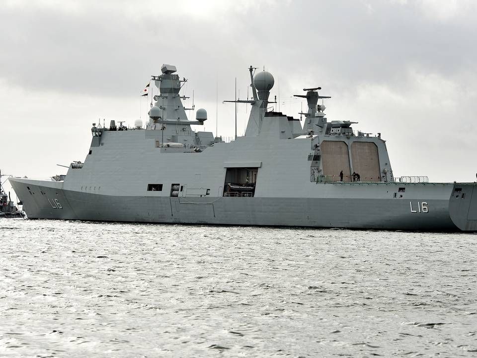 Flådeøvelse Frederikshavn, her er det danske Absalon. Danmark sender en fregat til Guineabugten til bekæmpelse af pirateri, og det kan blive fregatten Absalon. | Foto: HENNING BAGGER/bag / scanpix