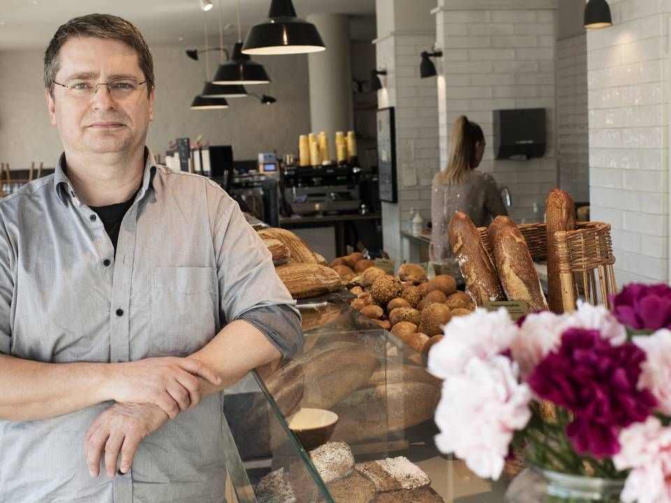 Ejeren af bagerkæden, Johannes Hessellund, forklarer, at et større projekt med en forretning på Frederiksberg gav bagslag, da coronaen ramte. | Foto: Gregers Tycho/ERH