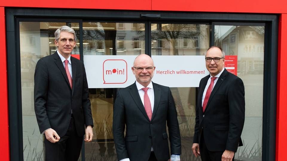 Vorstand der Sparkasse Holstein Michael Ringelhann, Joachim Wallmeroth, Thomas Piehl | Foto: Sparkasse Holstein