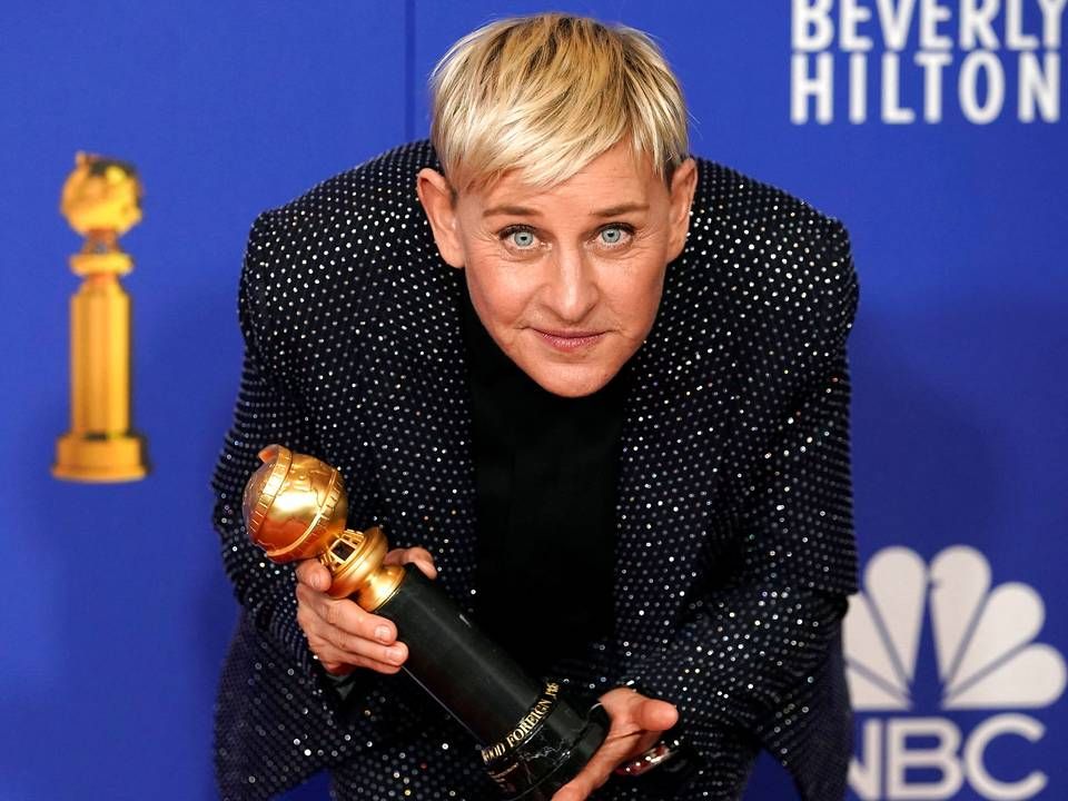 Ellen Degeneres modtog ved Golden Globe-uddelingen i 2020 en Carol Burnett Lifetime Acheivement Award for sin succesfulde tv-karriere. | Foto: Mike Blake/Reuters/Ritzau Scanpix