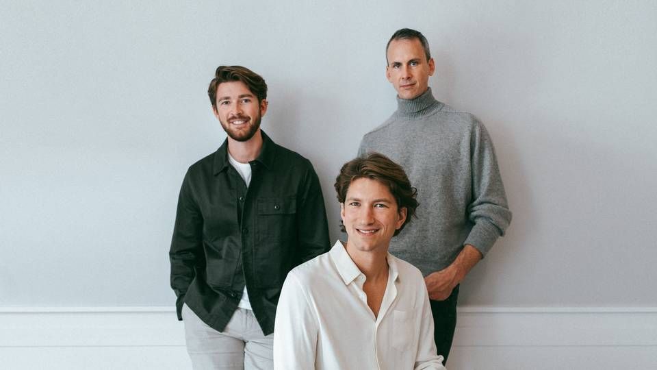 Grunnleggerne av Hedvig. Fredrik Fors (fra venstre), Lucas Carlsen og John Ardelius. | Foto: Hedvig