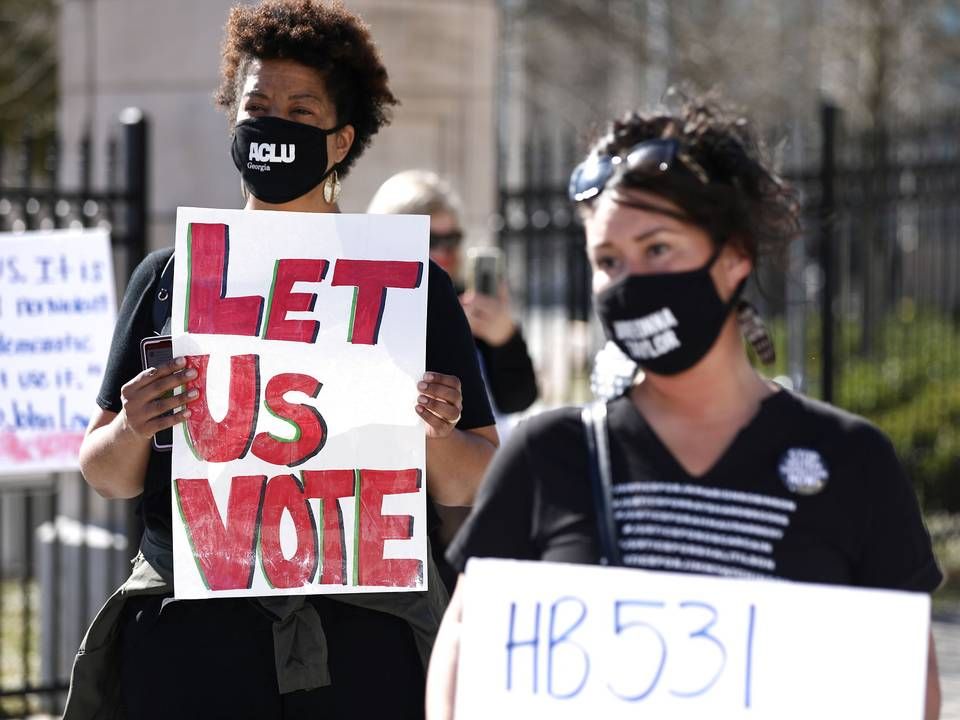 Ny valglov vedtaget af republikansk flertal i Georgia vil formentlig forhindre mange sorte i at kunne stemme. | Foto: Dustin Chambers/Reuters/Ritzau Scanpix