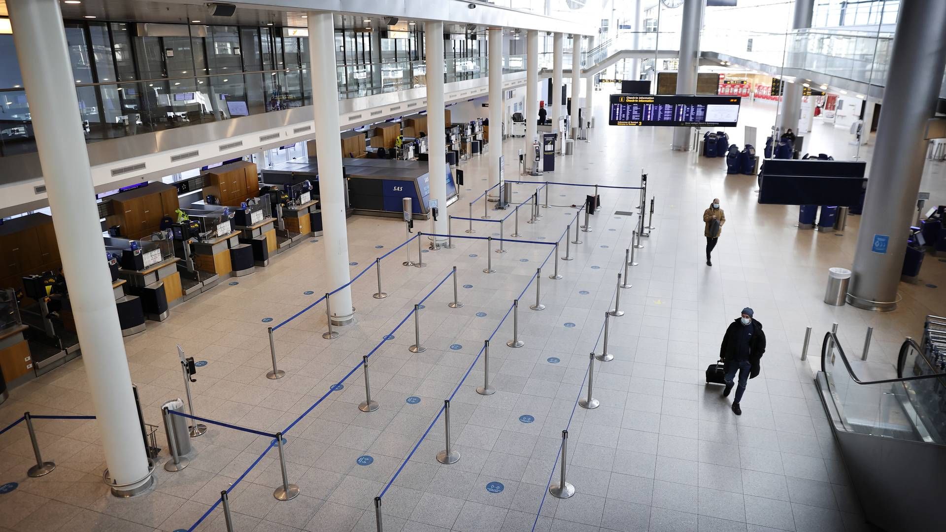Københavns Lufthavn har i 2020 vekslet mellem at være halv-tom eller hel-tom. | Foto: Jens Dresling
