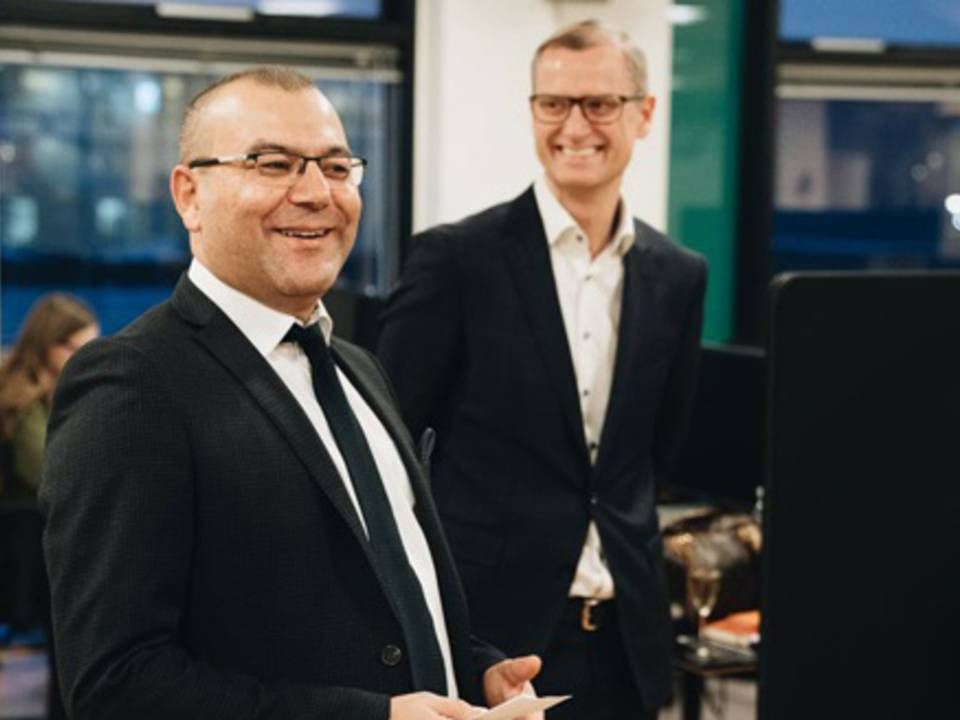 Oktay Ilgöy (tv.), markedsdirektør i Netsolutions, her sammen med sammen med adm. direktør Henrik Koska. | Foto: Netsolutions