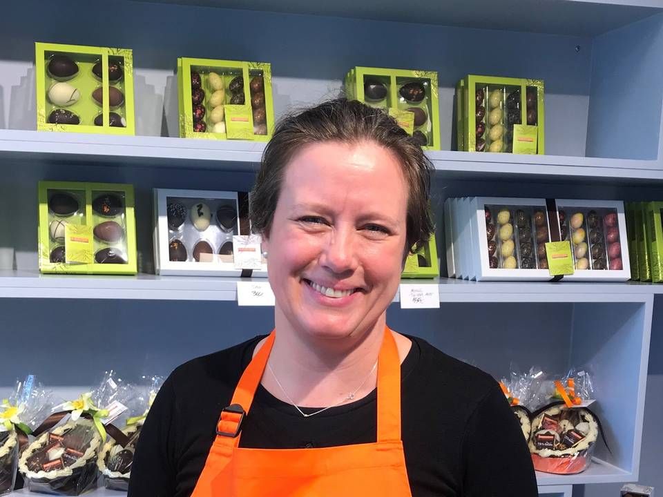 47-årige Heidi Falk Jakobsen har skiftet Danske Bank ud med livet som chokoladeforhandler. | Foto: PRIVATFOTO