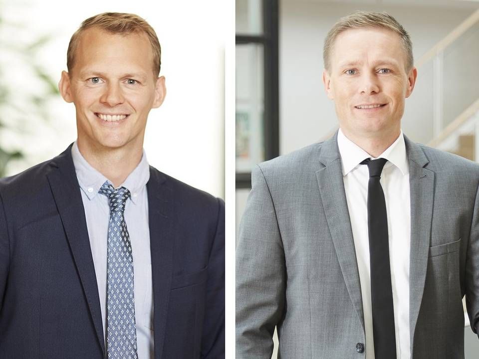 Kommerciel direktør Anders Madsen Pedersen (tv) og driftsdirektør Christoffer Belmann Mirasola er blevet medejere af Dahl.