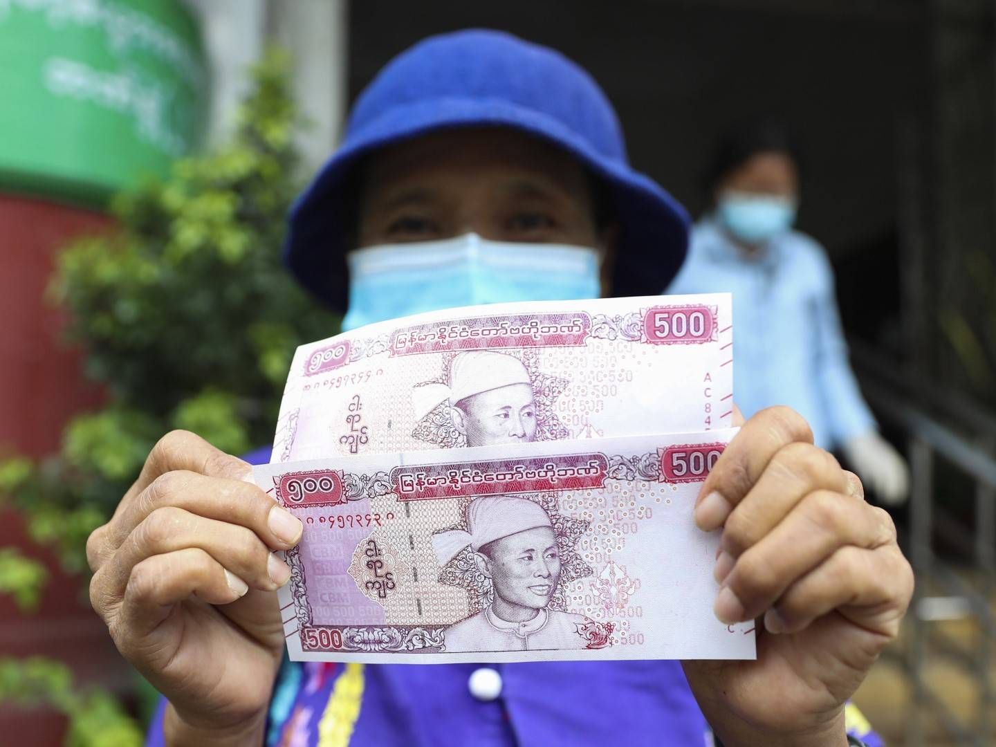 Ein 500-Kyat-Schein. Kyat ist Myanmars Landeswährung. | Foto: picture alliance / ASSOCIATED PRESS | Thein Zaw